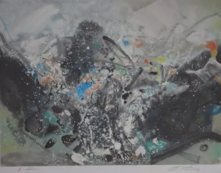 Litografía Chu Teh Chun  - Sans titre XVII