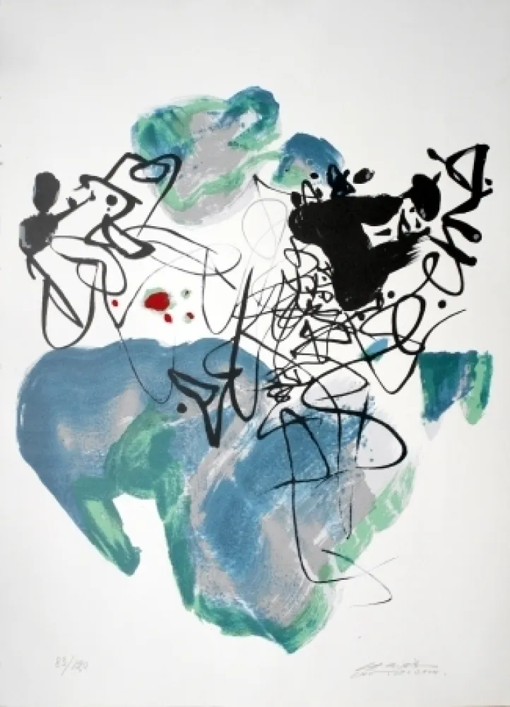 Litografía Chu Teh Chun  - Universal Peace