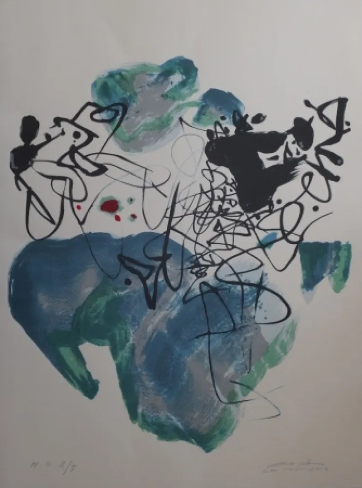 Litografía Chu Teh Chun  - Universal Peace