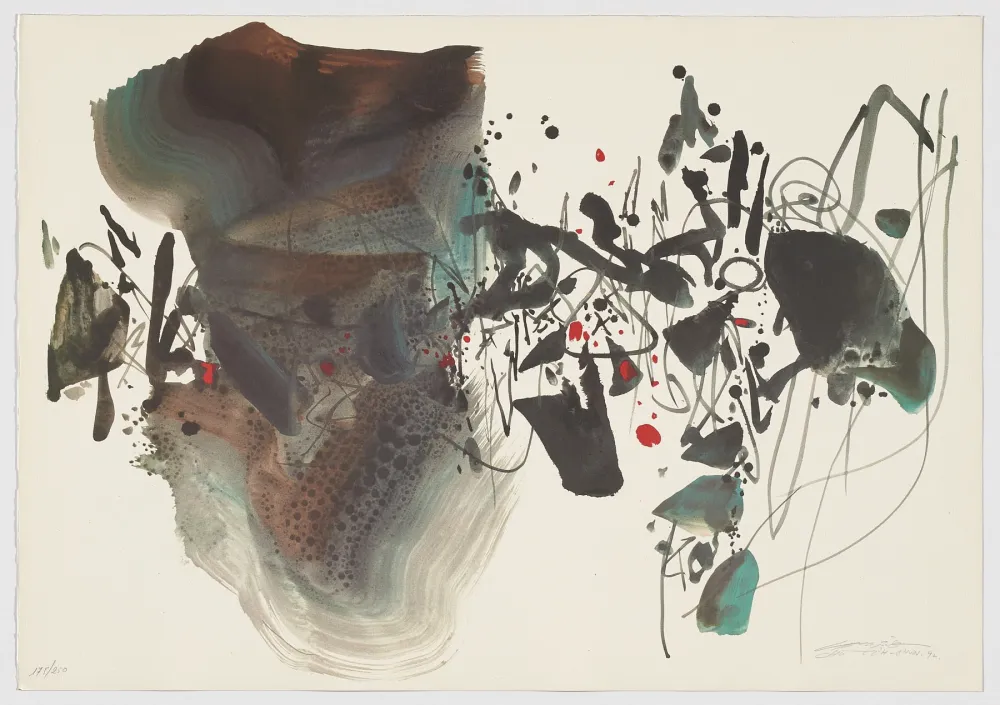 Litografía Chu Teh Chun  - Untitled