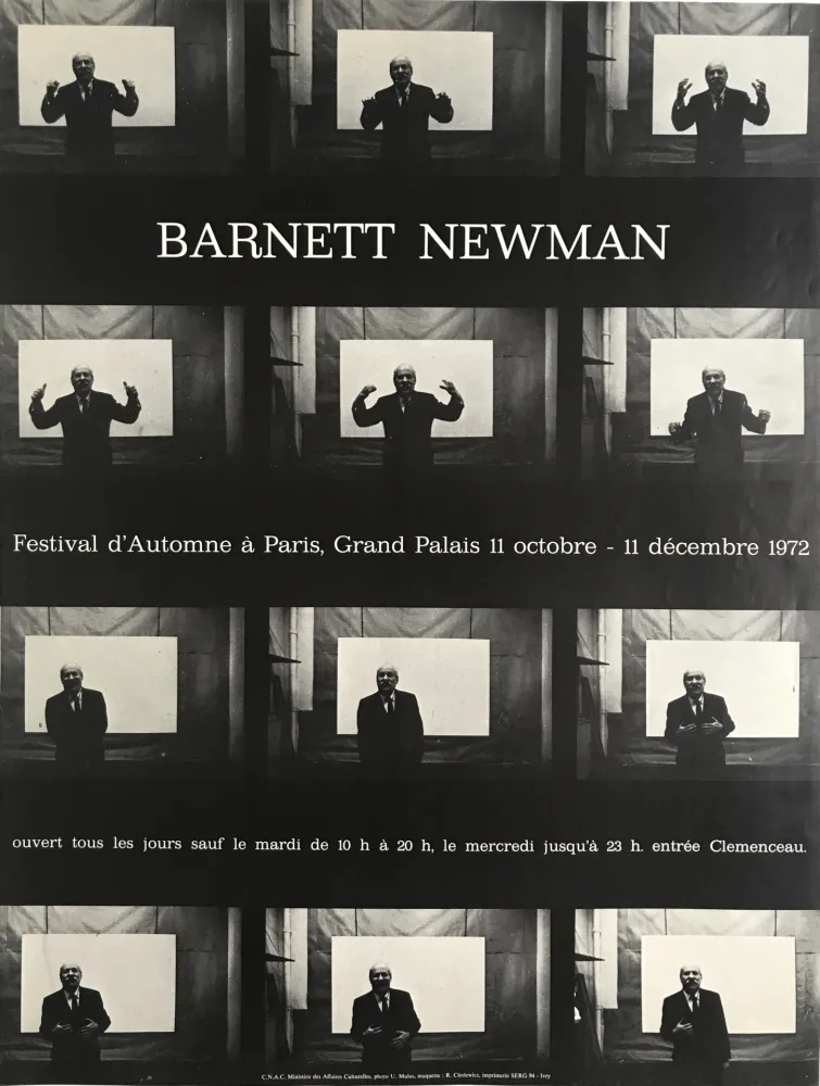 Cartel Cieslewicz  - Barnett Newman / Festival d’Automne à Paris
