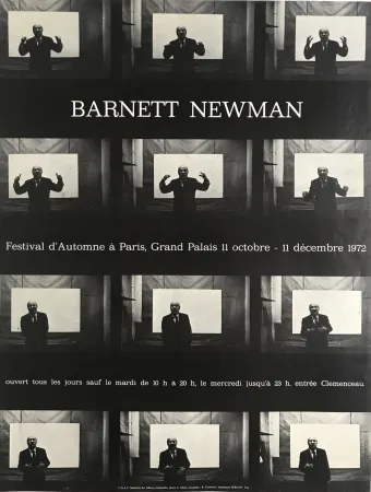 Cartel Cieslewicz  - Barnett Newman / Festival d’Automne à Paris
