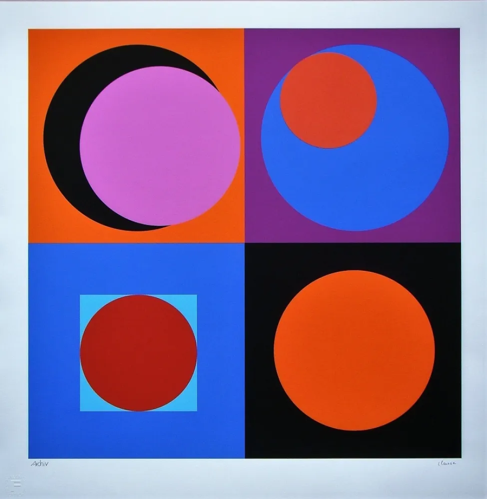 Serigrafía Claisse - Composition géométrique