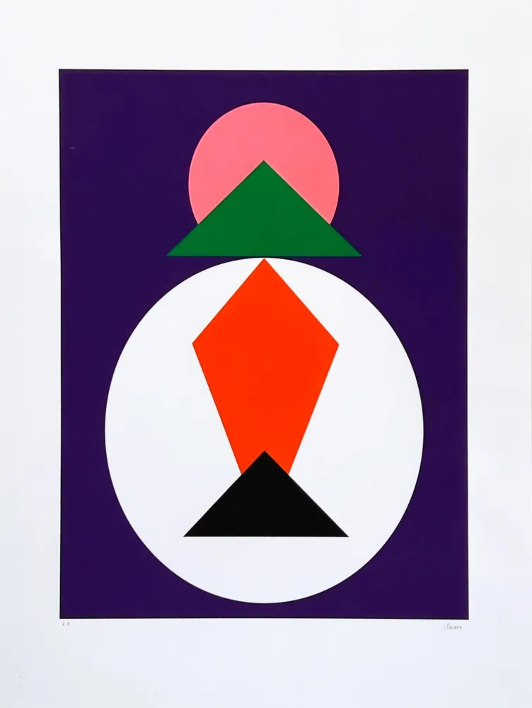 Serigrafía Claisse - Composition géométrique 