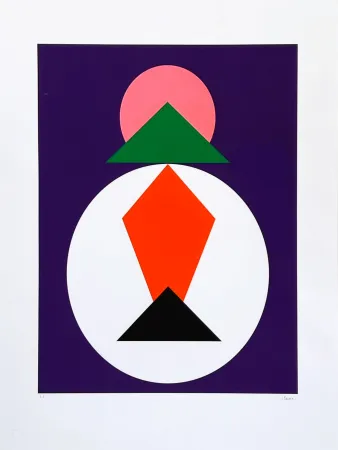 Serigrafía Claisse - Composition géométrique 
