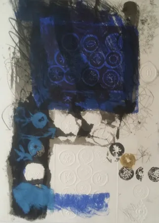 Grabado Clavé - Etoiles et signes (1969)