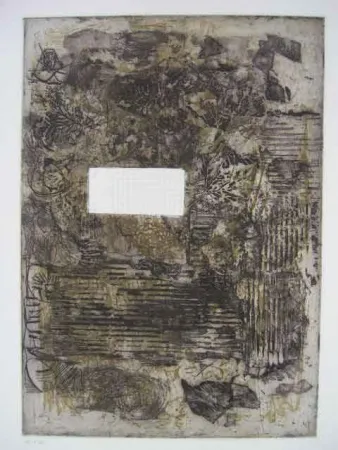 Aguafuerte Clavé - FEUILLES