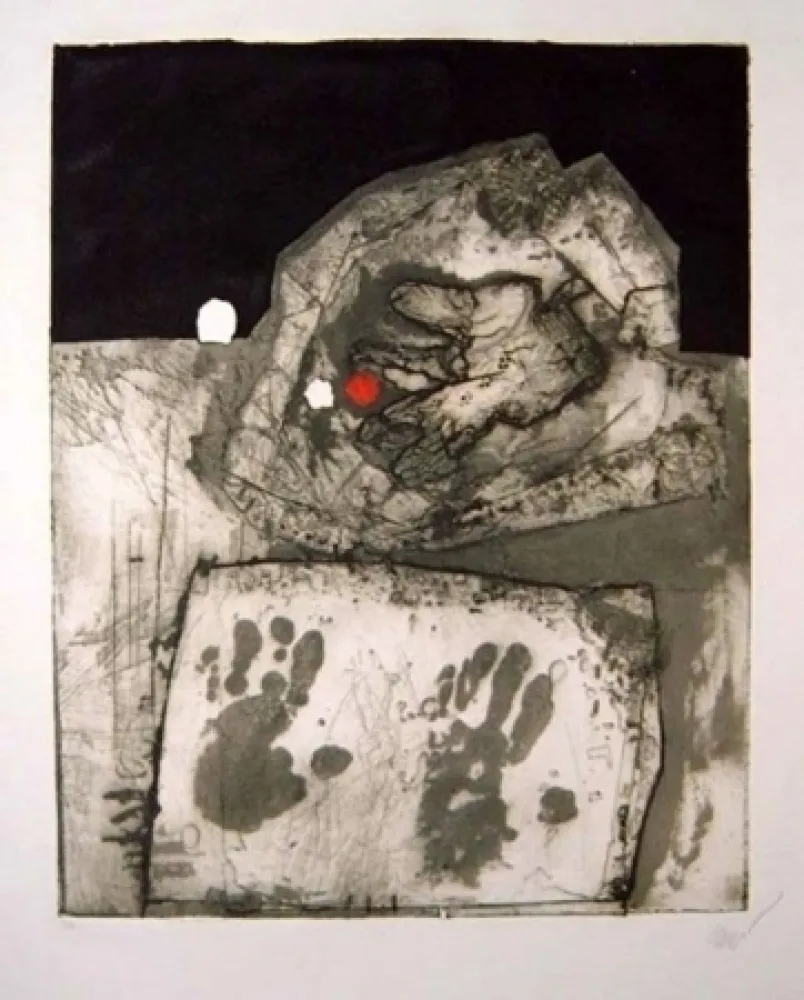 Aguafuerte Y Aguatinta Clavé - Gant et mains