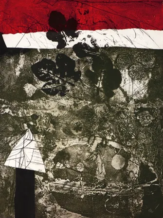 Grabado Clavé - Guerrier aux feuilles