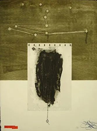 Aguafuerte Clavé - LES CORDES MUETTES