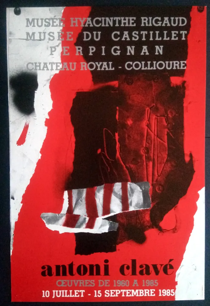 Cartel Clavé - Ouvres 1980 1985 Museé du Castillet Perpignan