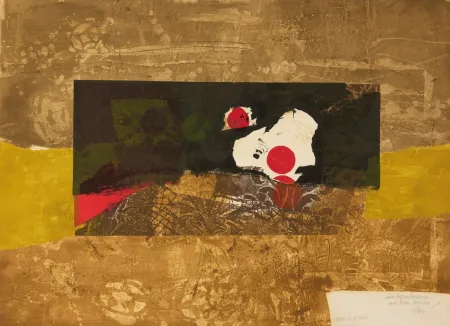 Grabado Clavé - Points rouge et vert