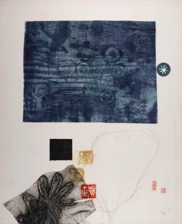 Grabado Clavé - Retour du Japon, c. 1980 - Hand-signed!