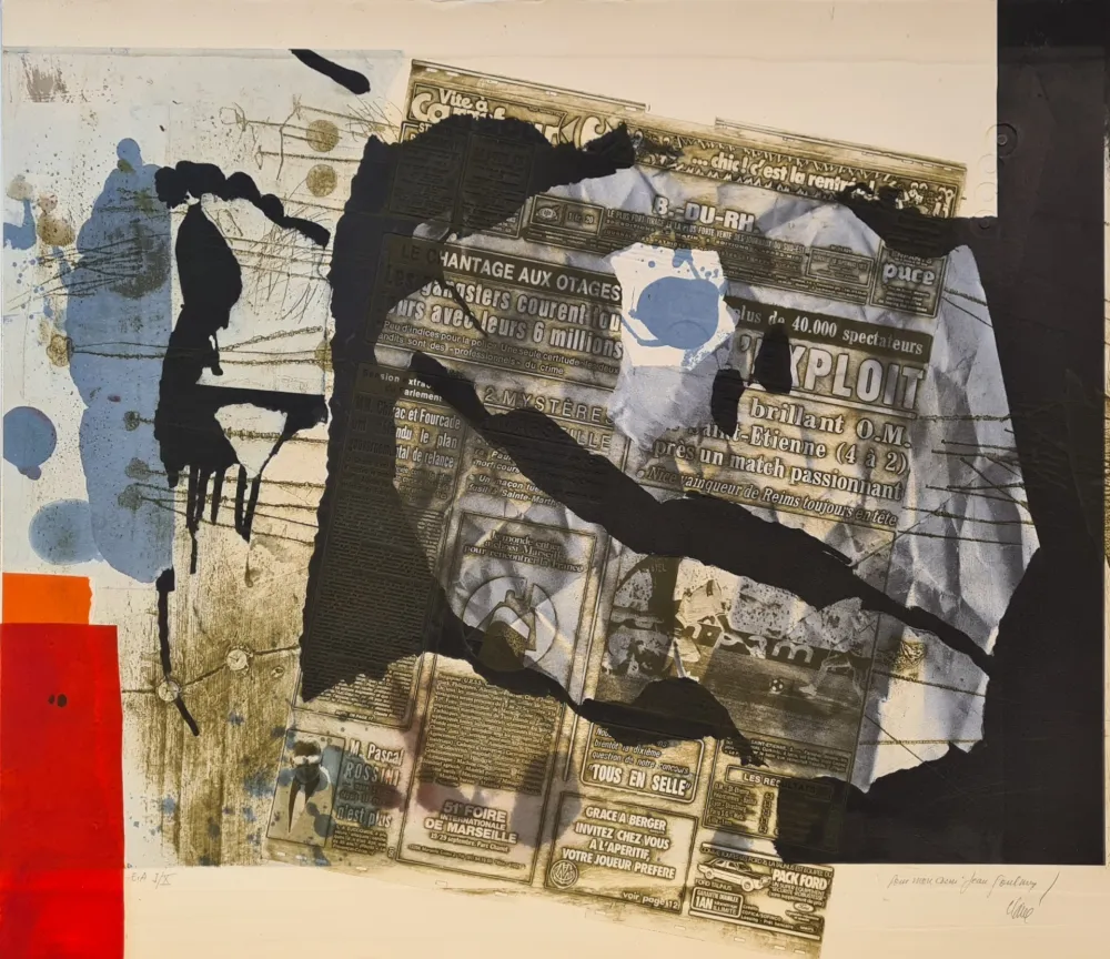 Grabado Clavé - Tête de guerrier