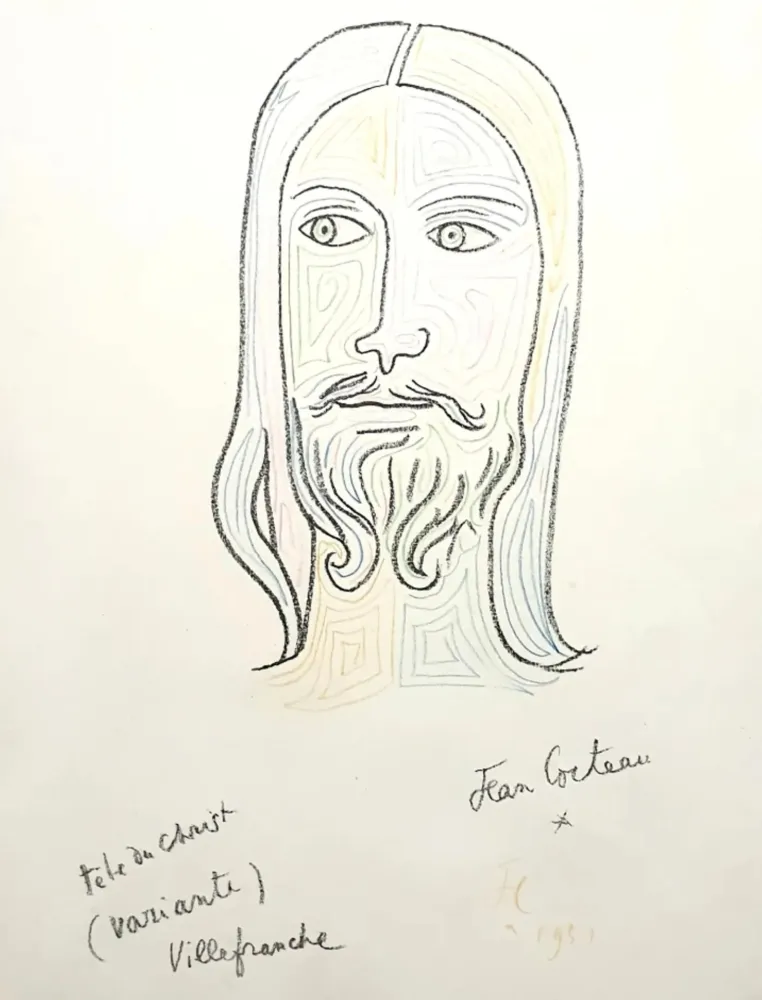 Litografía Cocteau - Christ