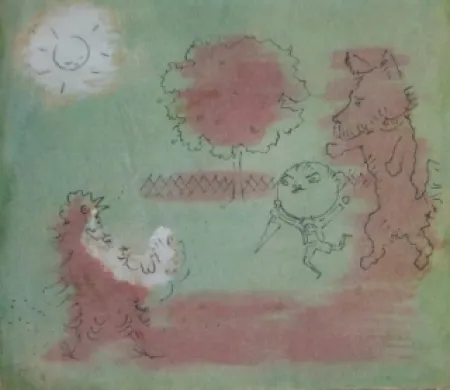 Litografía Cocteau - Drôle de ménage