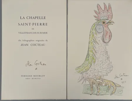 Libro Ilustrado Cocteau - La Chapelle Saint-Pierre de Villefranche-sur-Mer, Mourlot 