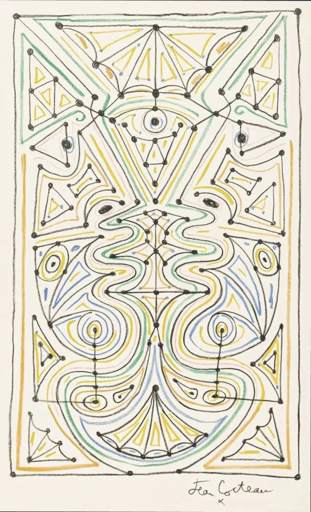 Libro Ilustrado Cocteau - La chapelle Saint-Pierre de Villefranche-sur-Mer. Paris: Mourlot, 1958