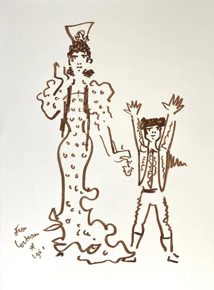 Litografía Cocteau -  Lithographie originale