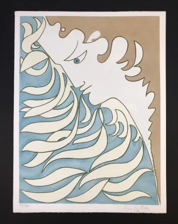 Litografía Cocteau - Orpheus