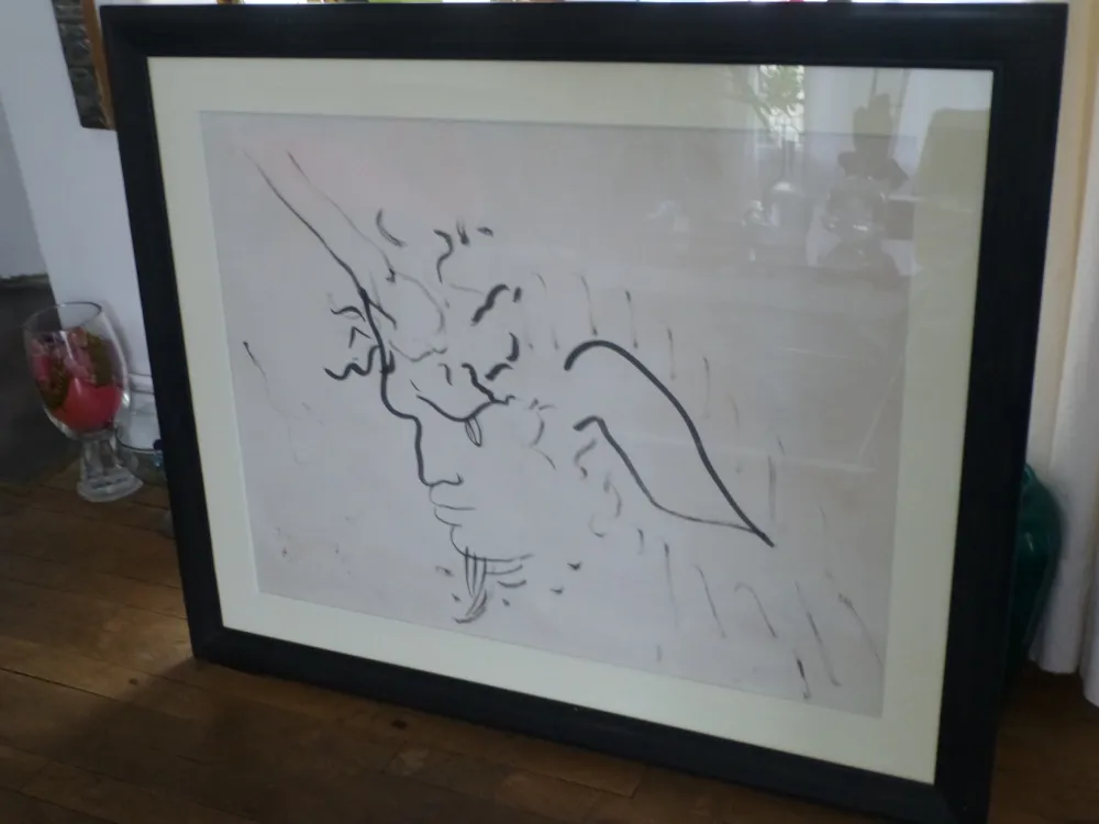 Sin Técnico Cocteau - Tête de licorne ,1947