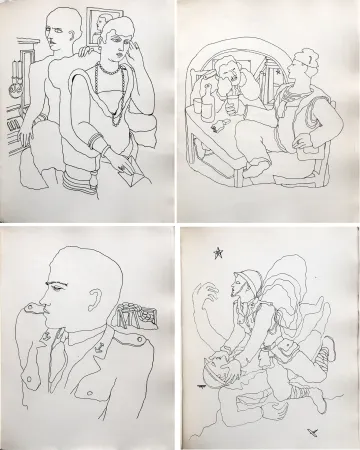 Libro Ilustrado Cocteau - THOMAS L'IMPOSTEUR. Histoire et Dessins par Jean Cocteau (1927)