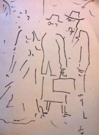 Litografía Cocteau - Tramway nommé désir