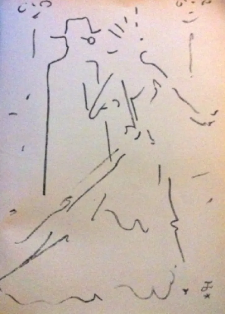 Litografía Cocteau - Tramway nommé désir