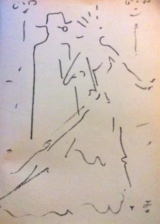 Litografía Cocteau - Tramway nommé désir