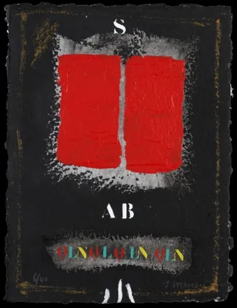 Carborundo Coignard - Deux rouges sur noir