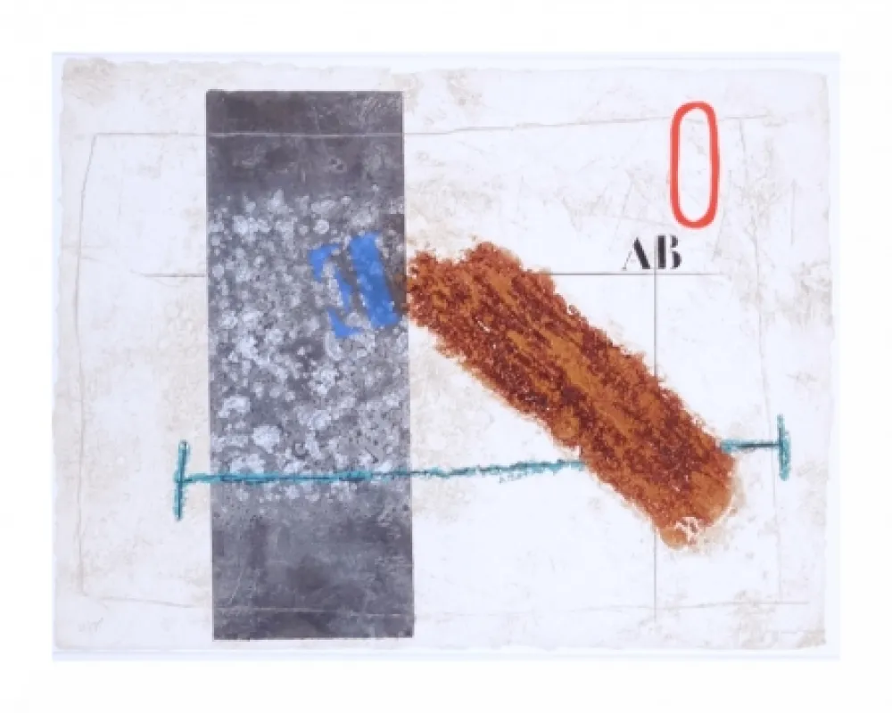 Grabado Coignard - Dynamique en brun