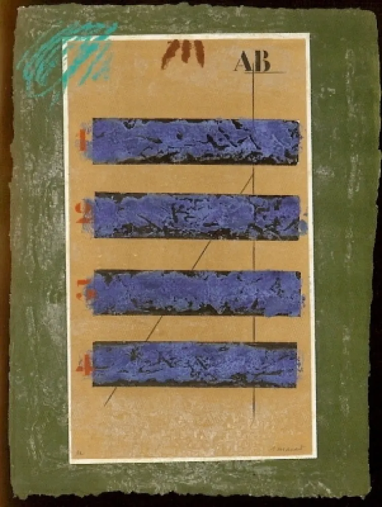 Grabado Coignard - Quatre Horizontales