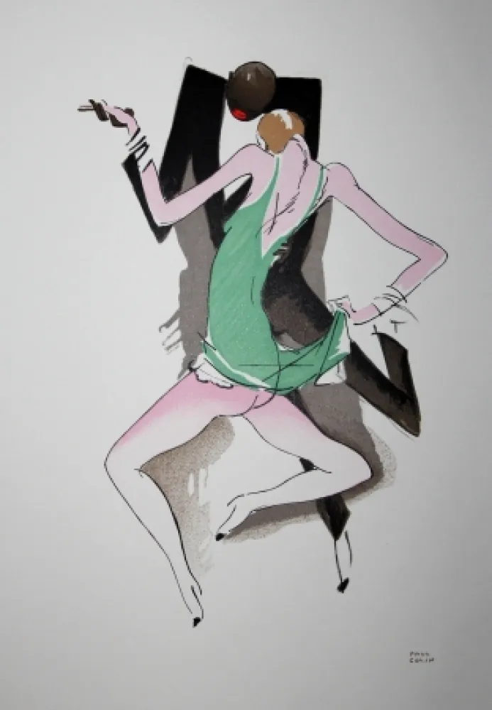 Litografía Colin - LE TUMULTE NOIR / BLACK THUNDER - 1927 