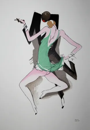 Litografía Colin - LE TUMULTE NOIR / BLACK THUNDER - 1927 