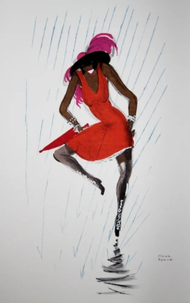 Litografía Colin - LE TUMULTE NOIR / BLACK THUNDER - 1927