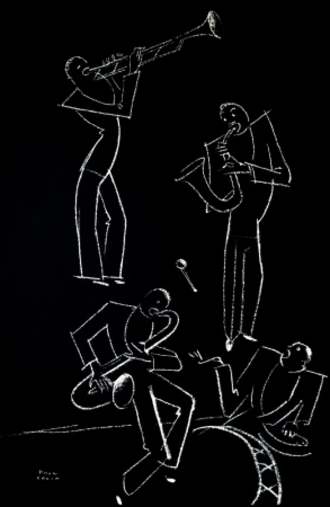 Litografía Colin - LE TUMULTE NOIR / BLACK THUNDER - 1927