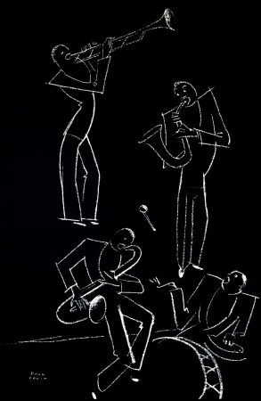 Litografía Colin - LE TUMULTE NOIR / BLACK THUNDER - 1927