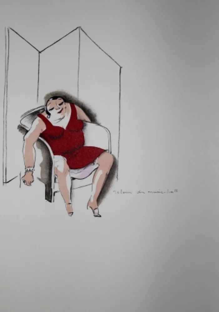 Litografía Colin - LE TUMULTE NOIR / BLACK THUNDER - Joséphine Baker - 1927