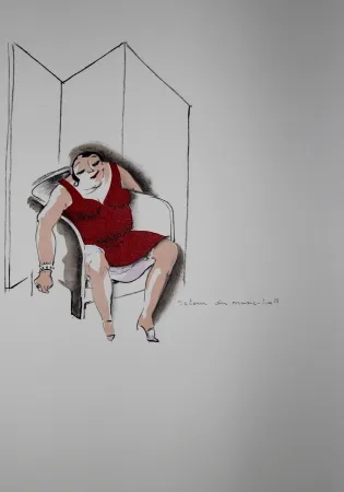 Litografía Colin - LE TUMULTE NOIR / BLACK THUNDER - Joséphine Baker - 1927