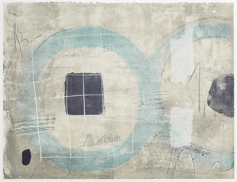 Litografía Coll - Cercle Blue