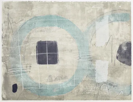 Litografía Coll - Cercle Blue