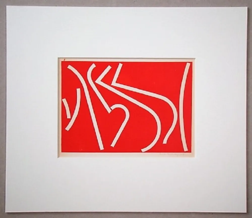 Serigrafía Colla - Arte non-figurativa 1953