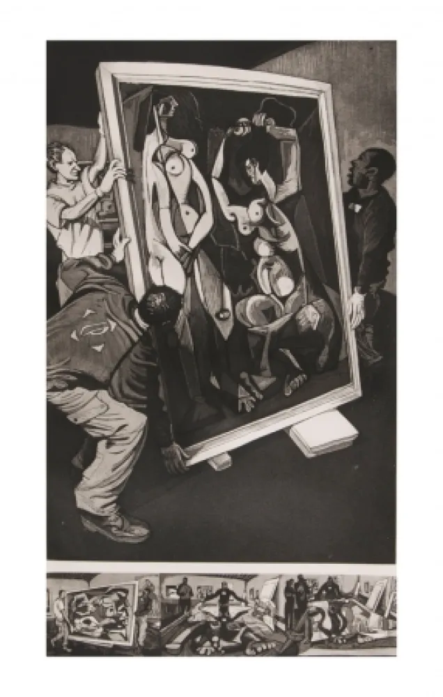 Aguafuerte Y Aguatinta Collin - Nus rouges - Picasso Grand Palais -2009