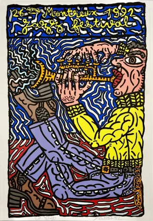 Serigrafía Combas - 26ème Festival de Montreux, 1992 – Signée à la main