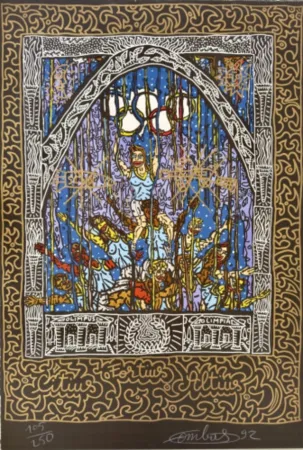 Litografía Combas - Jeux Olympiques de Barcelone