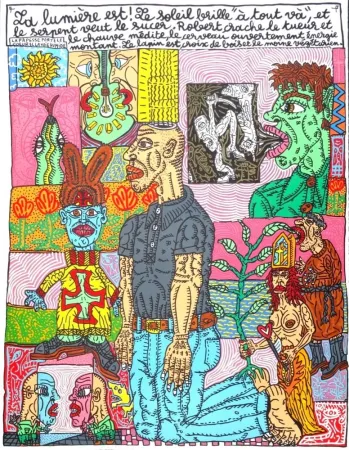 Litografía Combas - La lumière est !