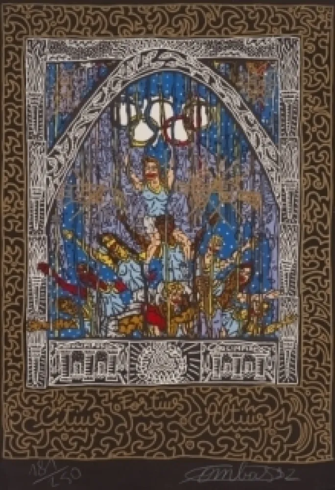 Litografía Combas - Olympique 92