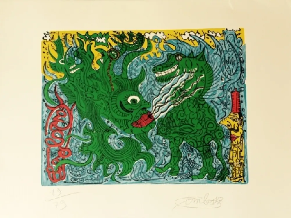 Litografía Combas - Sans titre, 1997