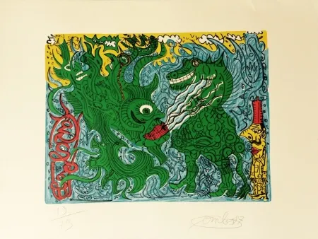 Litografía Combas - Sans titre, 1997