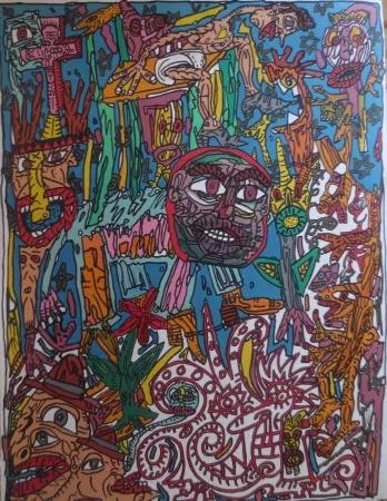 Litografía Combas - Sans titre